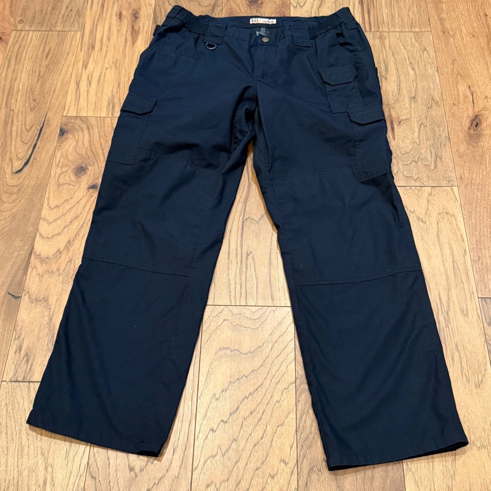 5.11 Tactical Women 16 Regular Navy Blue Ripstop Cargo Pants Utility Trousers